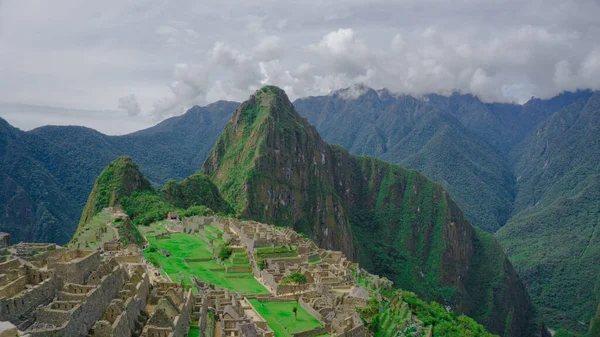 Panorâmica Machu Picchu Cusco Peru — Fotografia de Stock