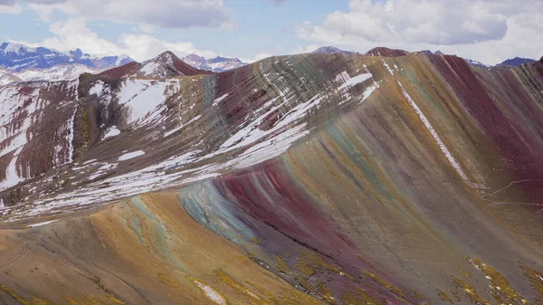 Rotes Tal Der Nähe Des Regenbogenberges Palccoyo Cusco Peru — Stockfoto