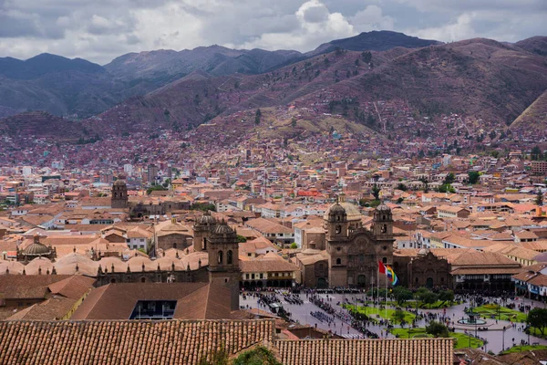 Vista Panorámica Del Cusco Perú — Foto de Stock