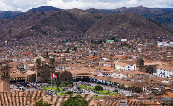 Vista Sulla Piazza Principale Del Quartiere San Blas Cusco Perù — Foto Stock