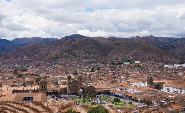Vista Sulla Piazza Principale Del Quartiere San Blas Cusco Perù — Foto Stock