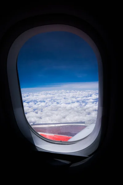 从10 000米的飞机上看 — 图库照片