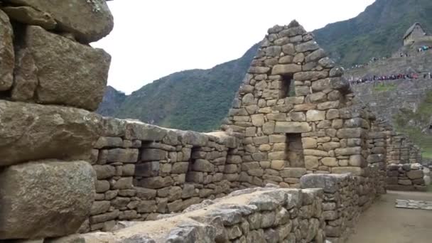 Machu Picchu Andinska Inkastaden Peru — Stockvideo