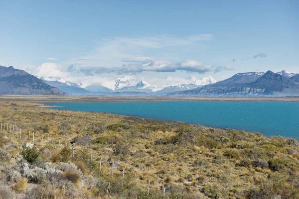 Lago Argentino Maior Mais Sul Dos Grandes Lagos Patagônia Argentina — Fotografia de Stock