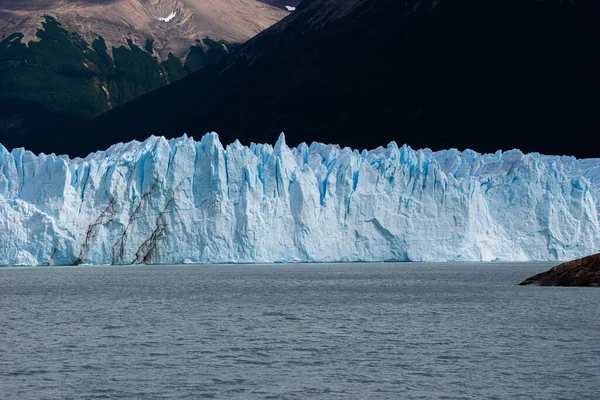Glaciar Perito Moreno Glaciar Perito Moreno Montañas Lago Argentino Lago —  Fotos de Stock