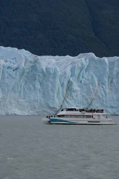 Perito Moreno Ledovec Navigace Městě Calafate Argentina — Stock fotografie