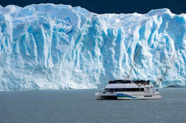 Landscape of the Perito Moreno glacier in Patagonia, South America clipart