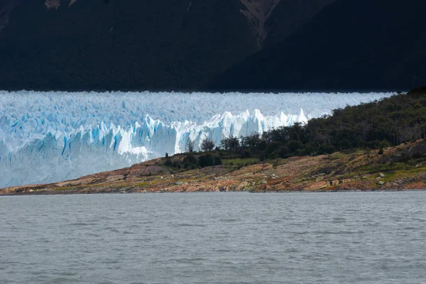 Панорамный Пейзаж Ледника Перито Морено Патагонии Аргентина — стоковое фото