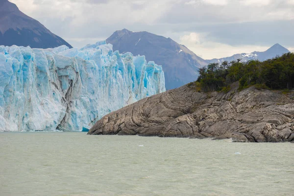 Barco Glaciar Perito Moreno Calafate Patagonia Argentina — Foto de Stock