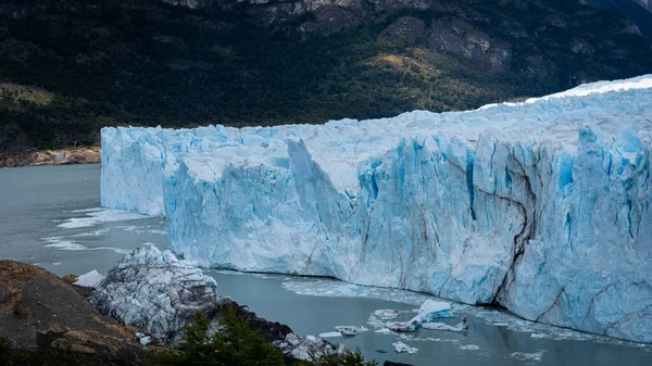 Widok Jezioro Lodowiec Perito Moreno Park Narodowy Los Glaciares Argentyńska — Zdjęcie stockowe