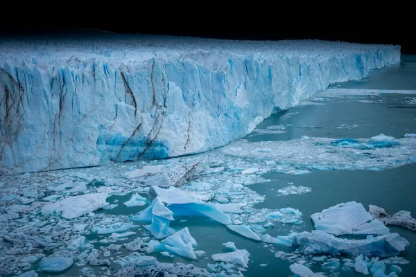 Uma Vista Lago Geleira Parque Nacional Perito Moreno Los Glaciares — Fotografia de Stock