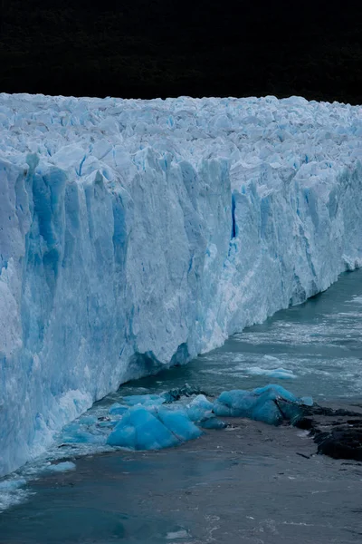 Lodowy Krajobraz Góra Lodowa Las Calafate Miasta Skraju Południowego Patagońskiego — Zdjęcie stockowe