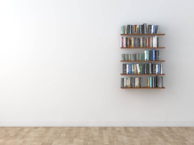 iç bookshelf odası Kütüphane 