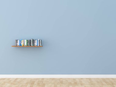 iç bookshelf odası Kütüphane 