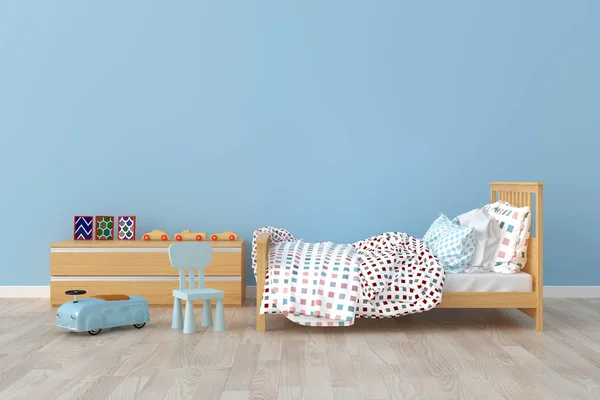 Dormitorio para niño. 3d interior — Foto de Stock