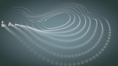 4 k küçük parçacıklar tarafından Çokgen dalga akışının soyutlama