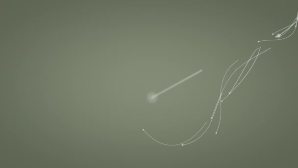 Abstração Fluxo Onda Poligonal Por Pequenas Partículas — Vídeo de Stock