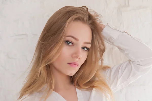 Portrét blondýna teenager — Stock fotografie