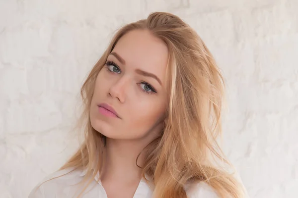 Portrét blondýna teenager — Stock fotografie