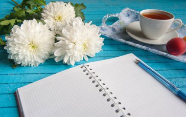 businessmans kahvaltı mavi bir tablo