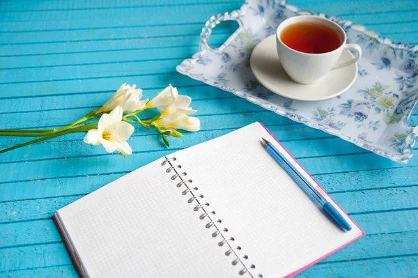 businessmans kahvaltı mavi bir tablo