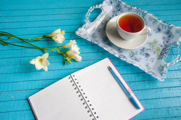 businessmans kahvaltı mavi bir tablo