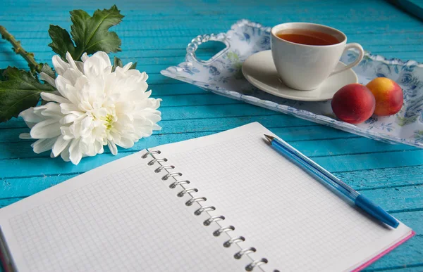 businessmans kahvaltı mavi bir tablo