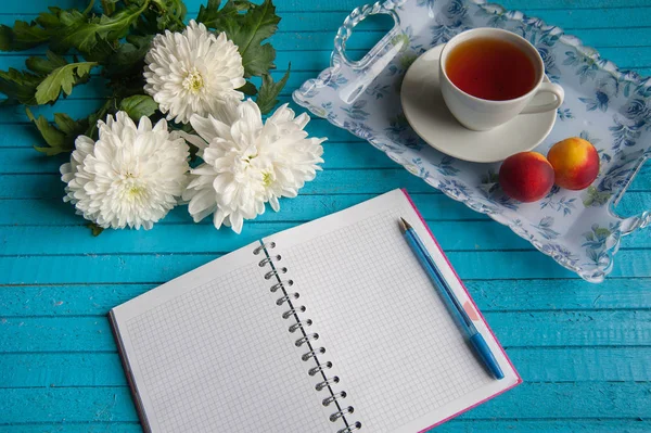 businessmans kahvaltı mavi bir tablo