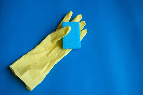 Rubber glove for cleaning — Stock Photo, Image