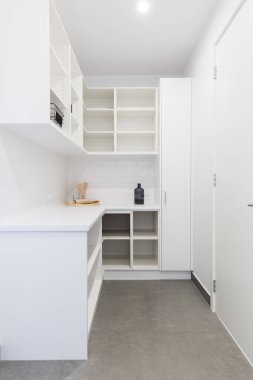 Large walk in butlers pantry storage area 