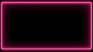 Koyu renk arka plan (4 K üzerinde kırmızı neon tam kare )