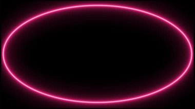 Koyu zeminde pembe elektrikli elips full frame ( 4 K )