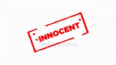 masum kırmızı mürekkep damgası yakınlaştırmak ve uzaklaştırmak beyaz arka planda (4 k ile imzaladı) 