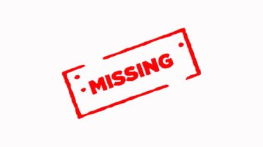 Kırmızı mürekkep damgası ile imzalanan eksik yakınlaştırmak ve beyaz zemin üzerine (4 k vınlamak dışarı) 