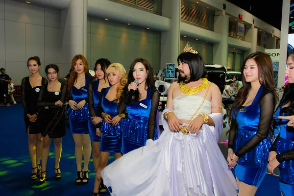 An Unidentified female presenter pose in Bangkok International Motor Show 2017 — Stock Photo, Image