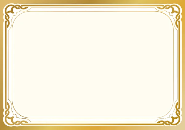 Golden background and frame — Stock Vector