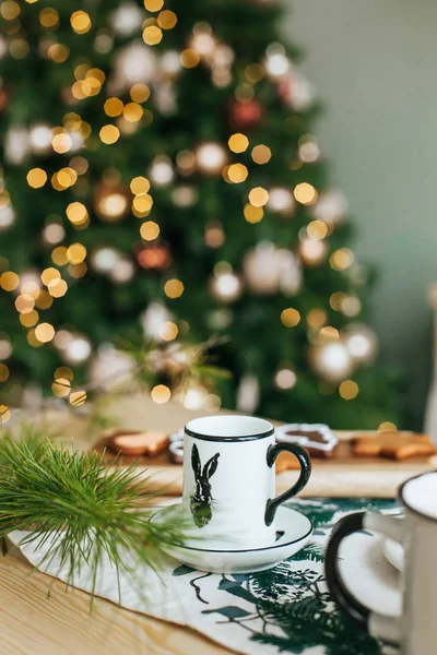 Blurry Lights Christmas Tree — Stock Photo, Image