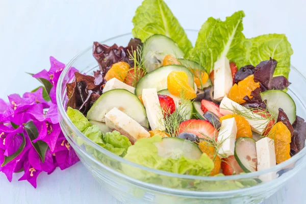 Tropische zomer salade — Stockfoto