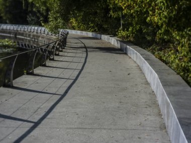 Yazın Moskova nehrinin seti, Krylatskoye bölgesi.