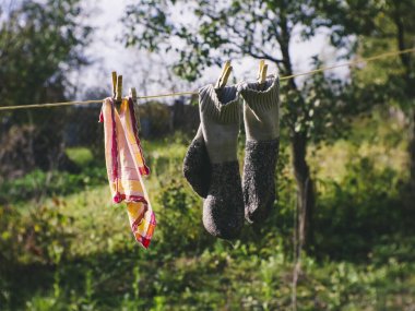 İpte kurumuş yün çoraplar, Rusya