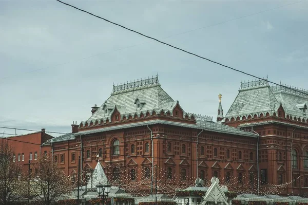 Historická Budova Blízkosti Kremlu Podzim Moskva — Stock fotografie