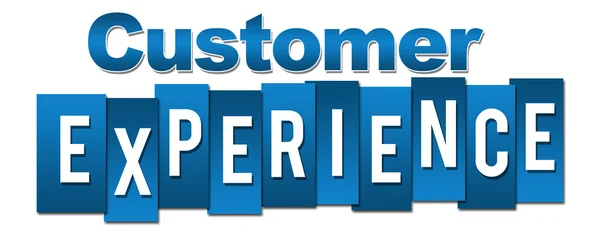 Customer Experience Profession Blue Stripes — Stock Photo, Image