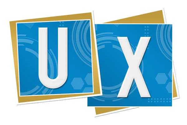 UX kék műszaki négyzetek — Stock Fotó
