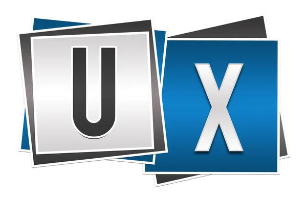 UX синий серые блоки — стоковое фото