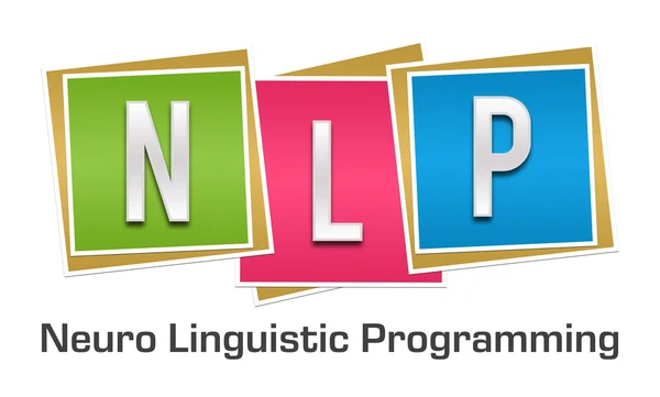 Nlp 丰富多彩的块 — 图库照片