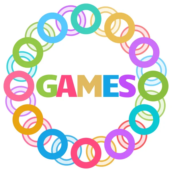 Jogos Anéis coloridos Circular — Fotografia de Stock