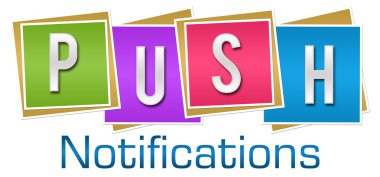 Bildirimleri renkli blokları itmek 