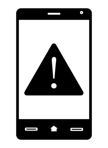 Smartphone con alerta — Foto de Stock