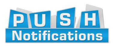 Push bildirimleri mavi kareler üst 