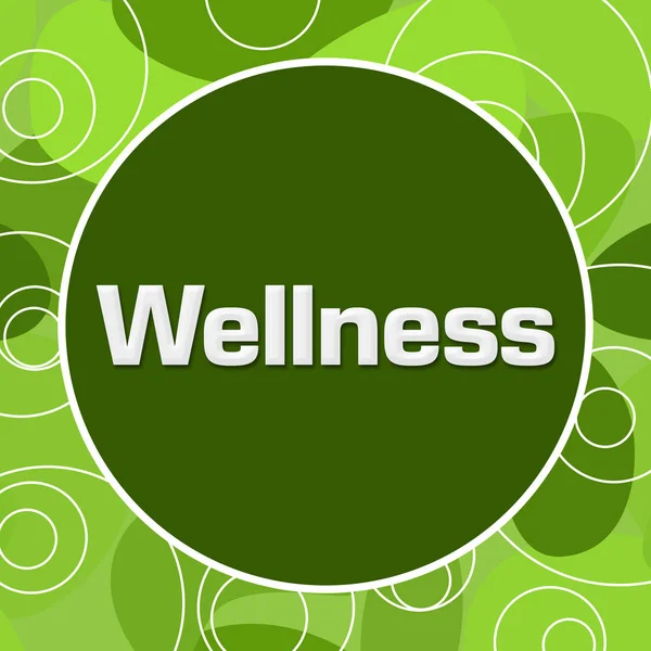Wellness náhodné zelené kroužky kruh — Stock fotografie